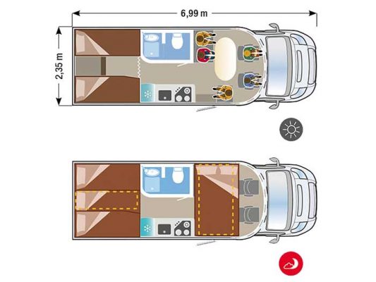 Autocaravana perfilada Ilusion XMK 690 H Autocaravana perfilada Ilusion XMK 690 H