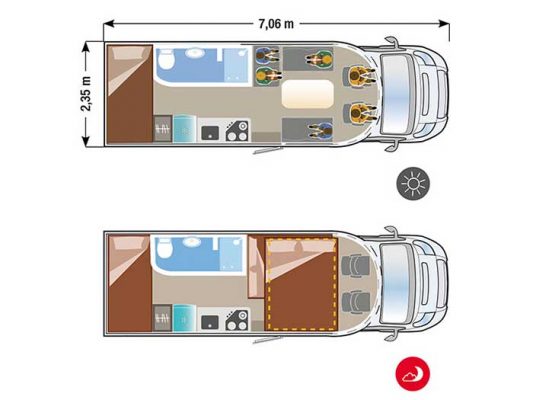 Autocaravana perfilada Ilusion XMK 760 H Autocaravana perfilada Ilusion XMK 760 H